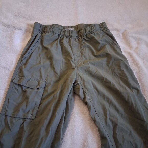 Columbia Boy's Youth Size L (14/16) Olive Green Omni-Shade Hiking Nylon Pants - Picture 5 of 13